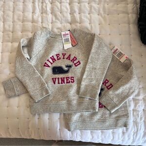 Vineyard Vines Gray Kids Matching Crewnecks 2T and 4T